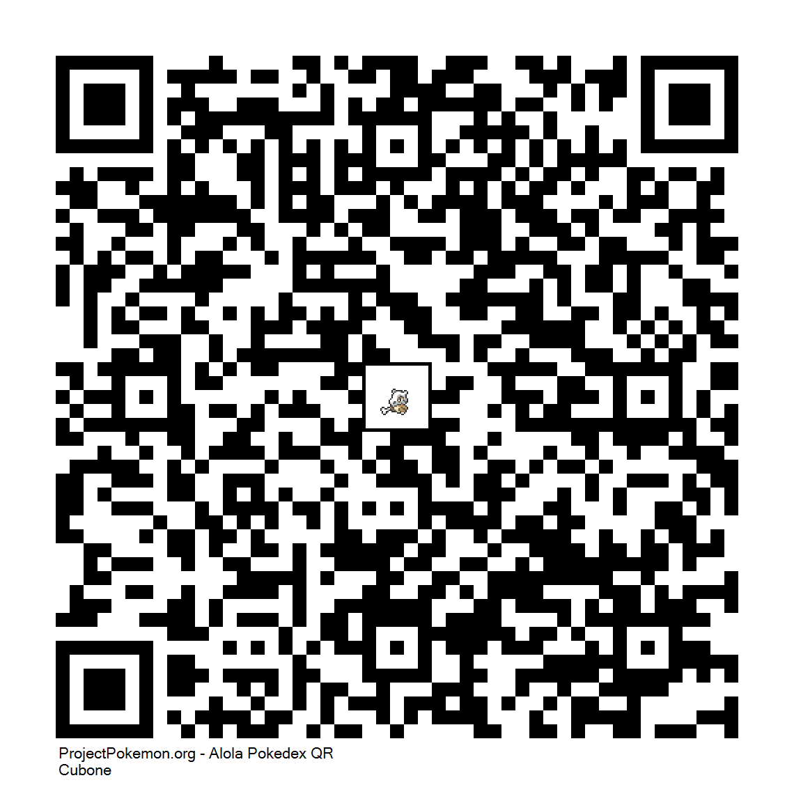 Cdigo QR de Cubone